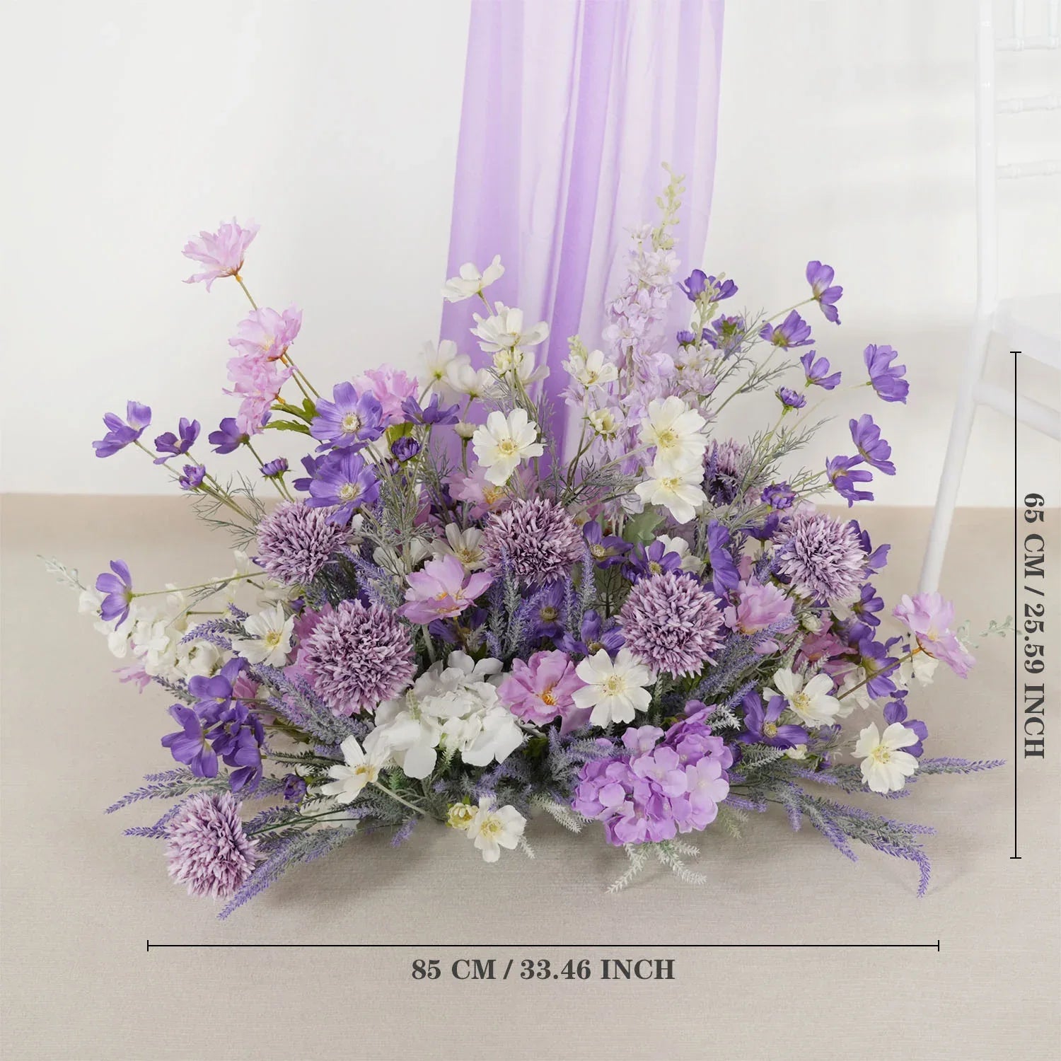 Artificial Purple Lavender Hang Flower Arrangement Wedding Backdrop Decor Props SET80053 - Uflower