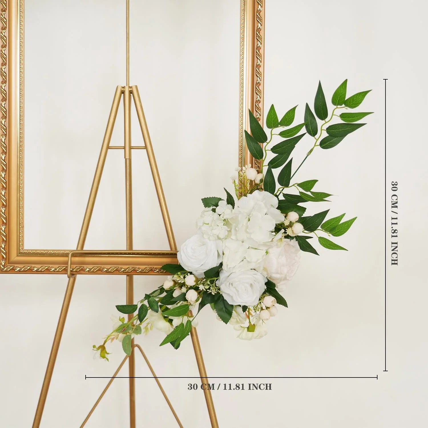 Uflower White Rose With Green Wedding Round Arch Decor SET80058 - Uflower