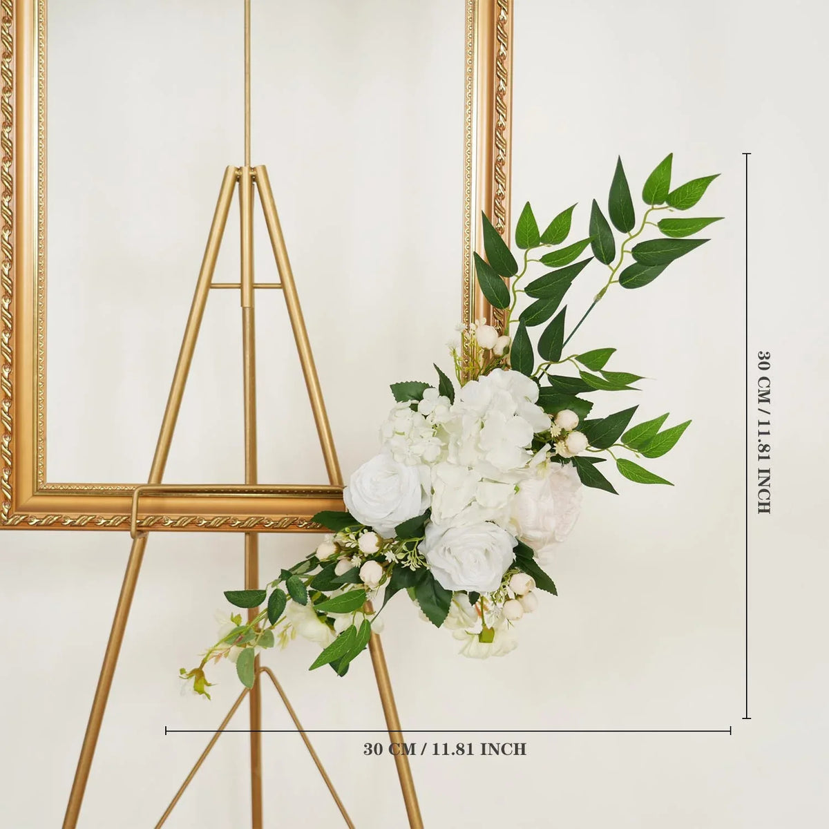 Uflower White Rose With Green Wedding Round Arch Decor SET80058 - Uflower