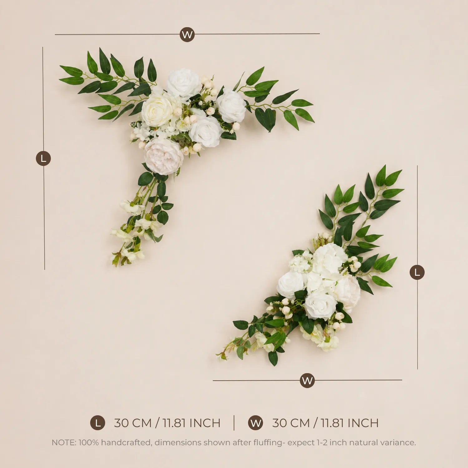 Elegant Wedding Floral Decor – Ground Flowers, Centerpieces & Welcome Sign