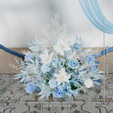 Artificial Blue Wedding KT Backdrop Flower Row Decor SET80074 - Uflower