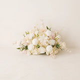 Soft Champagne & Pink Sweetheart Table Decor | One-Stop Floral Styling with Centerpiece & Ground Flowers