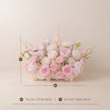Romantic Pink Beach Wedding Decor | Ground Flowers & Table Flowers