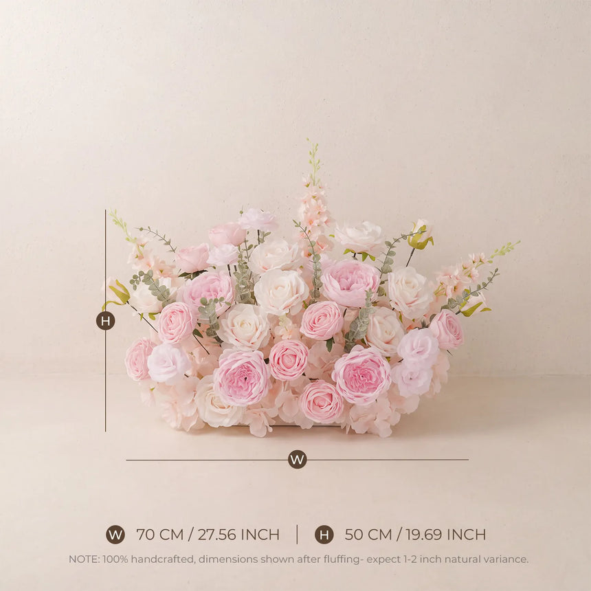 Colorful Church Wedding Decor | One-Stop Arch & Aisle Flower Styling