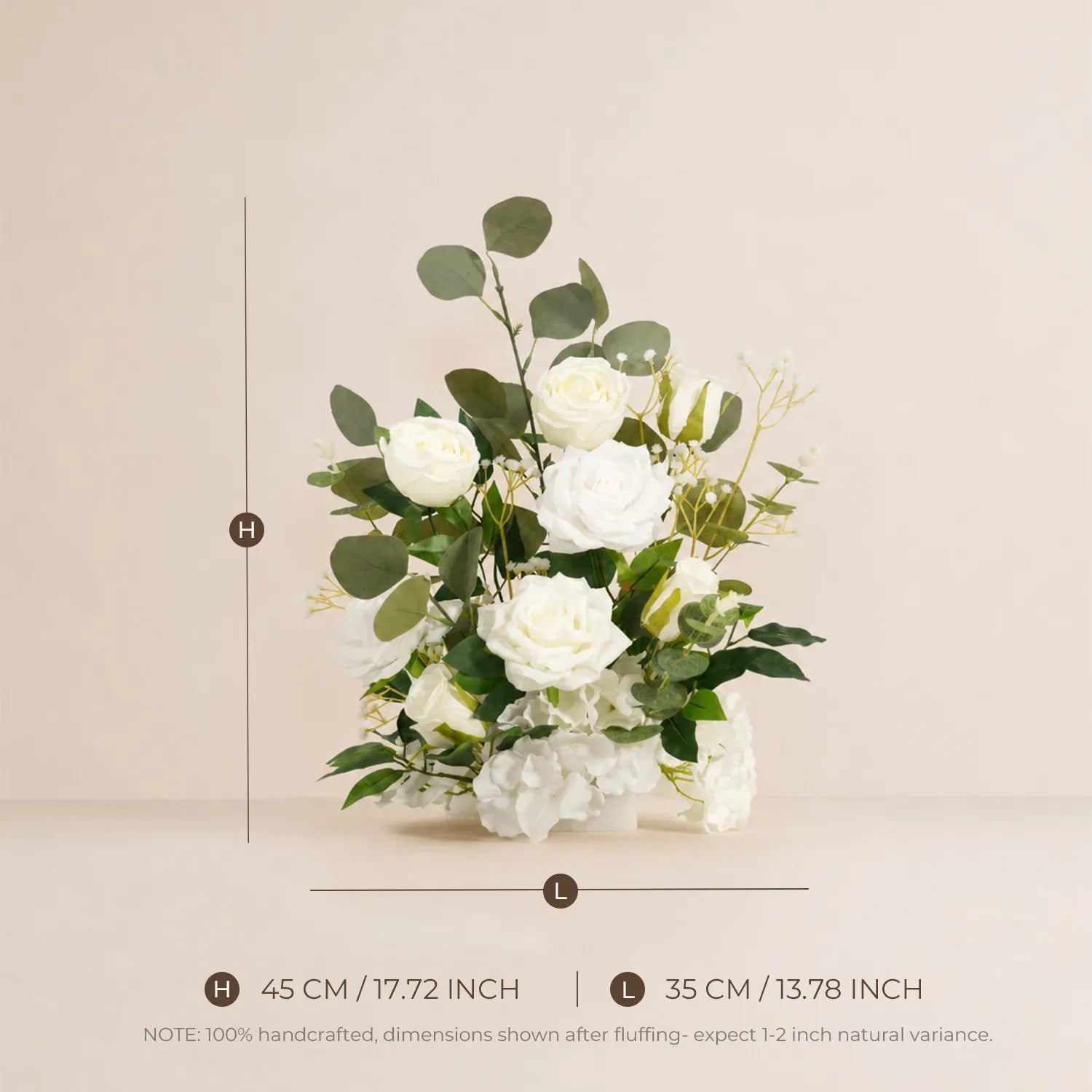 Elegant Wedding Floral Decor – Ground Flowers, Centerpieces & Welcome Sign