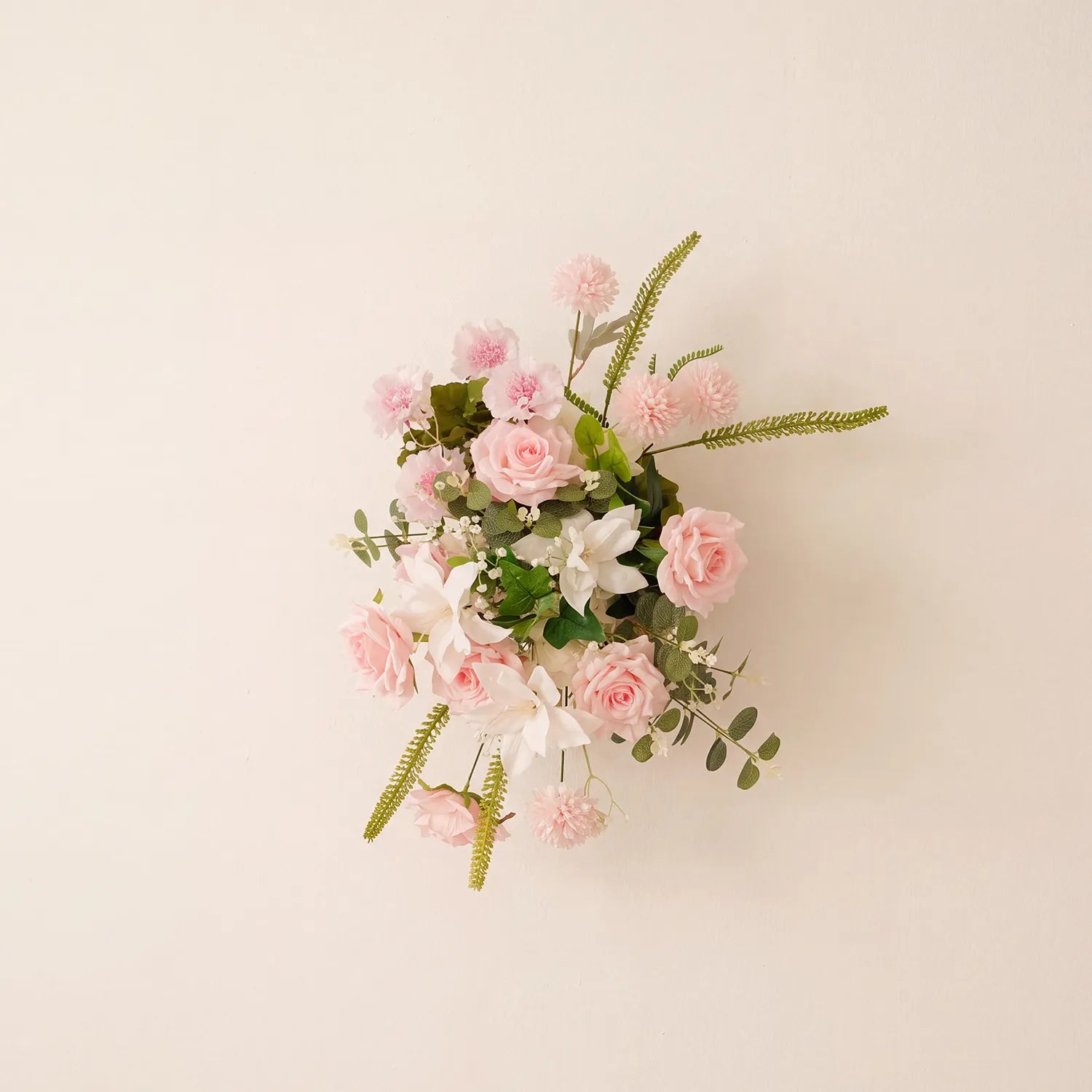 Uflower Pink Wedding Decorations | One-Stop Styling with Floral Wall, Table Flowers, Chair Flowers & Wreaths
