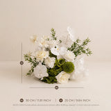 Uflower Elegant Minimalist White Sweetheart Table Decor | One-Stop Styling