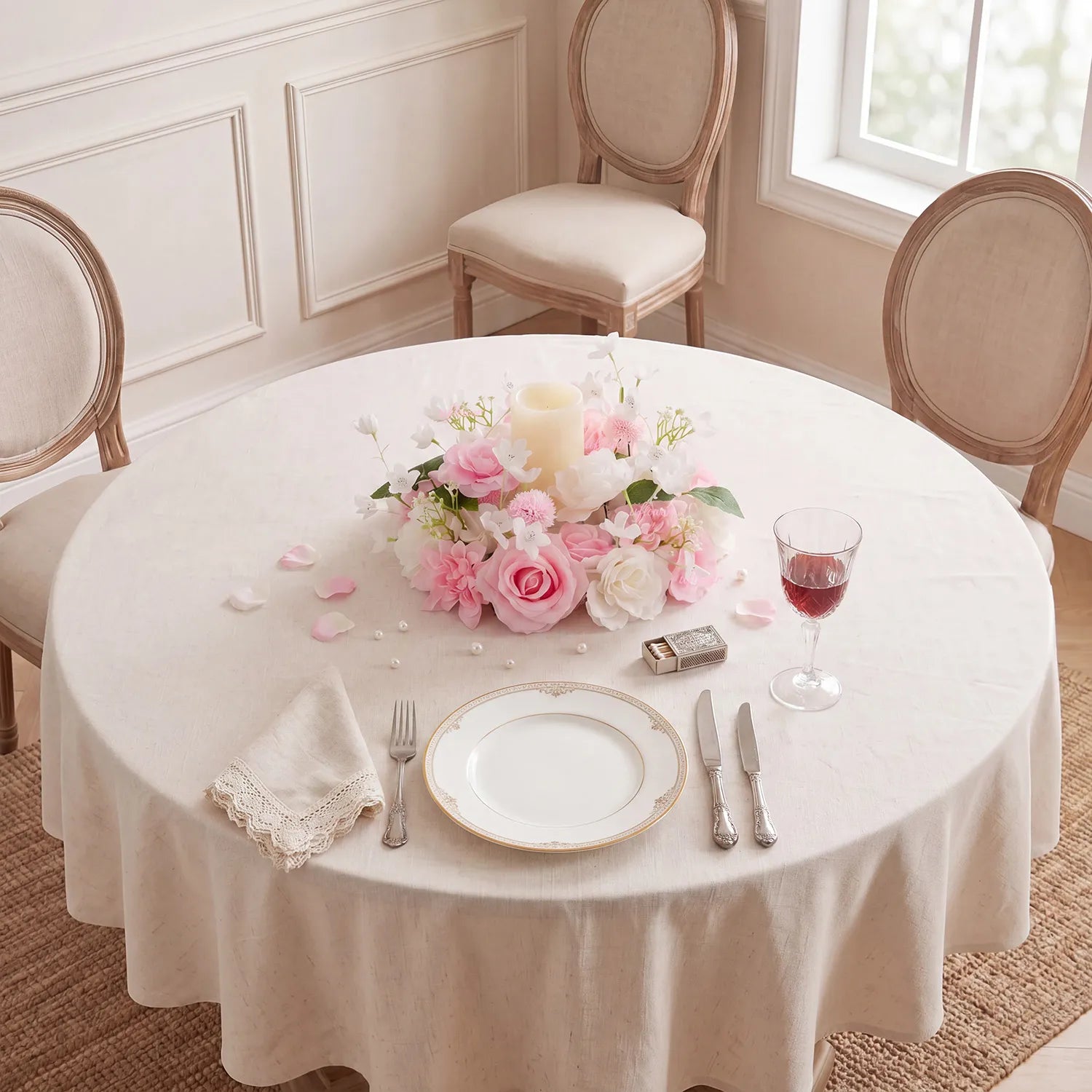 Romantic Artificial Floral Wreath for Wedding, Door & Home Decor MF80004