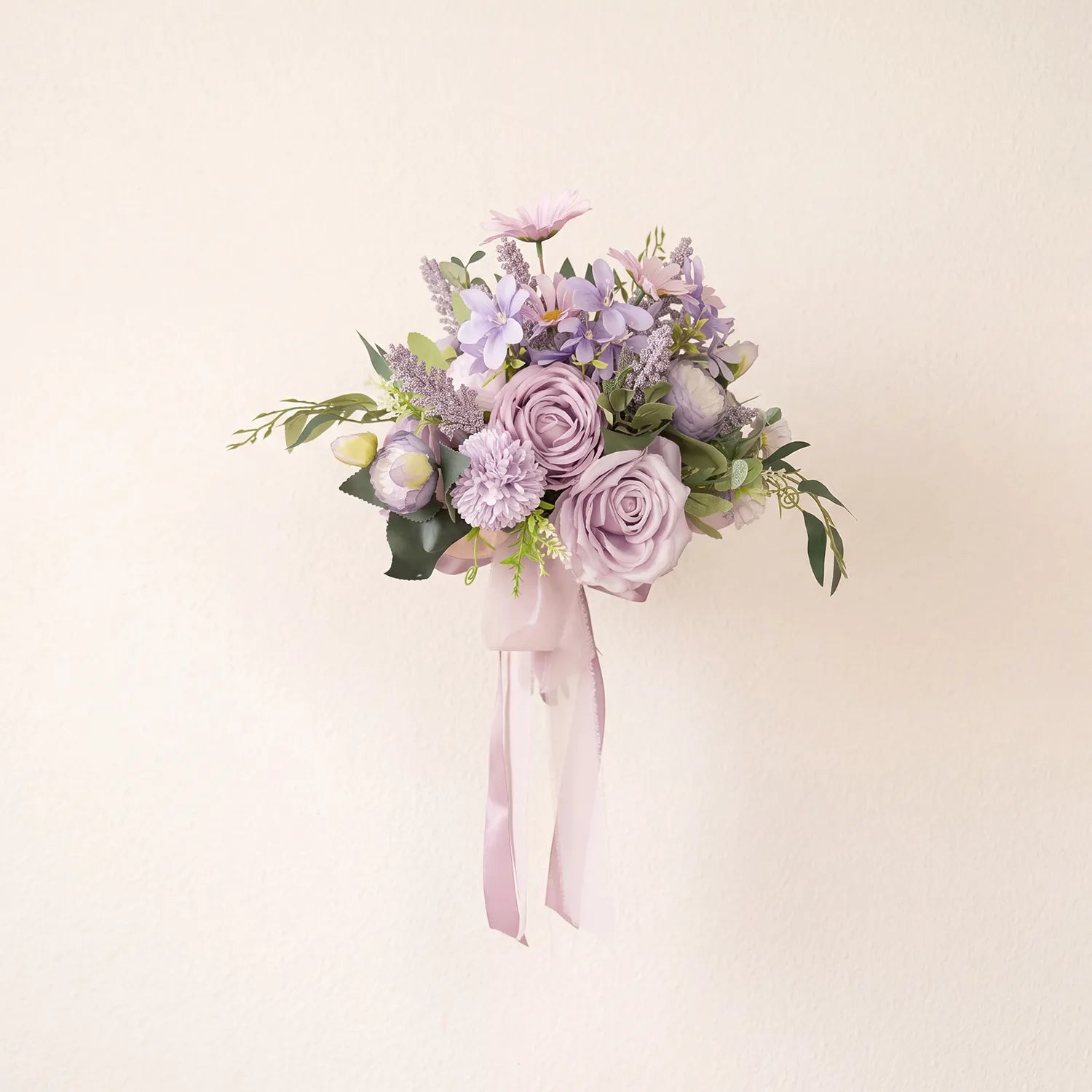 Uflower Taro Purple Wedding Decorations | One-Stop Wedding Styling with Arch, Bridal Bouquet, Chair Flowers & Floral Rows