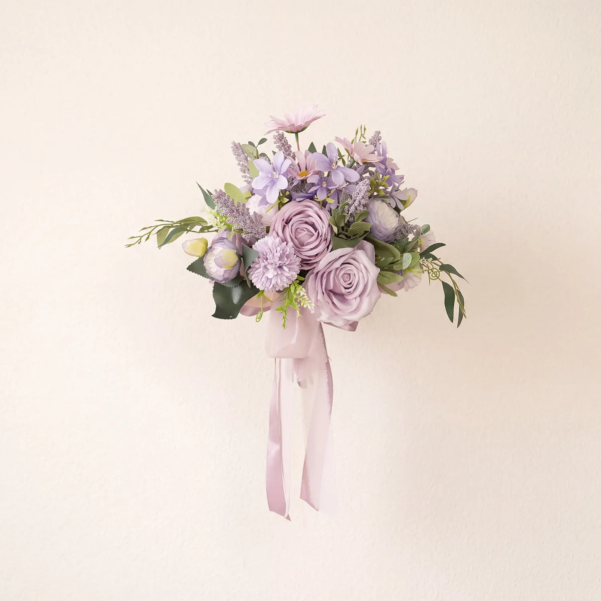 Uflower Taro Purple Wedding Decorations | One-Stop Wedding Styling with Arch, Bridal Bouquet, Chair Flowers & Floral Rows