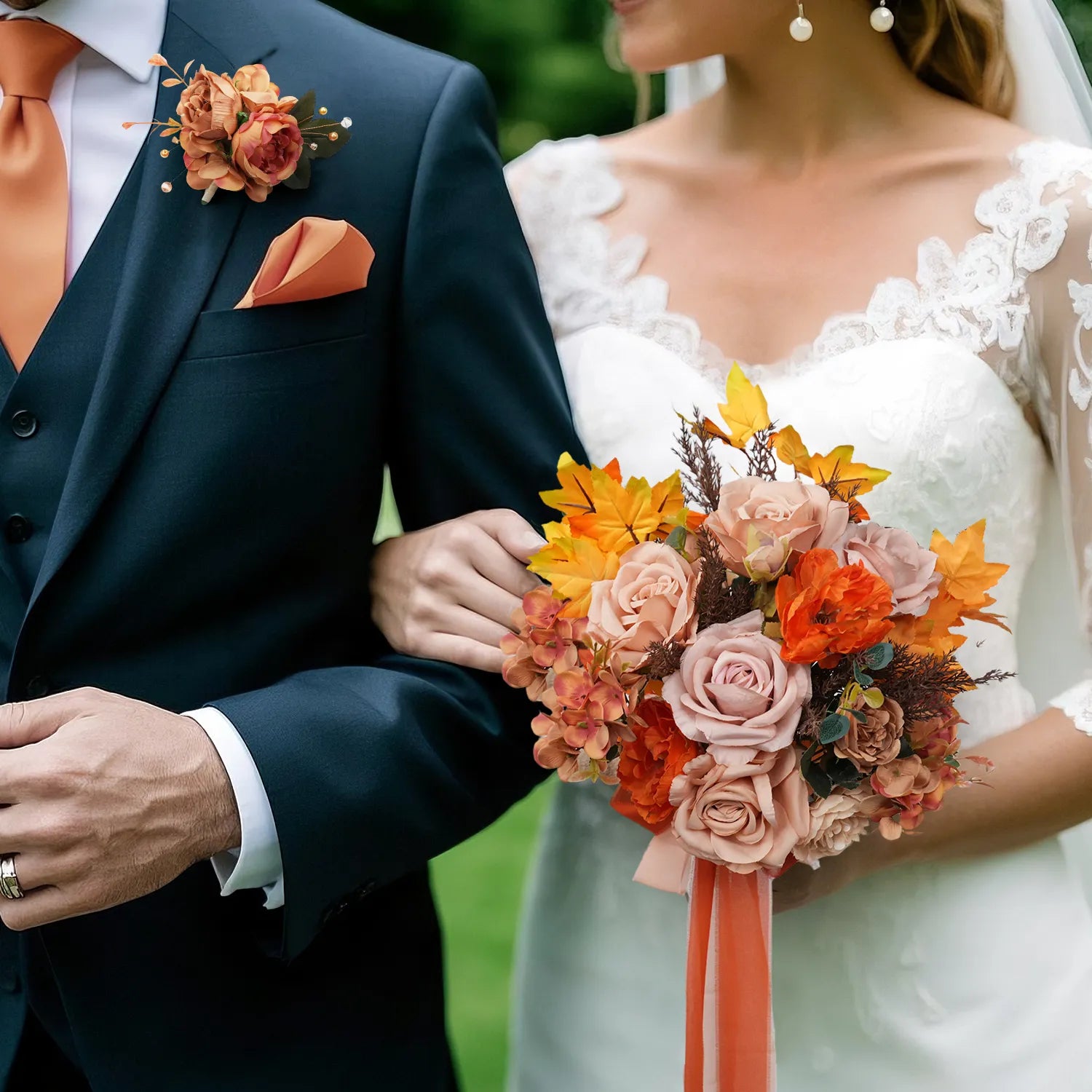 Uflower Boutonnieres in Amber MG80006-04*6