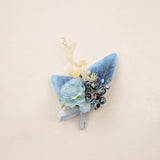 Uflower Romantic Blue Wedding Decor One-Stop Styling | Bridal Bouquet, Boutonnieres, Table Flowers