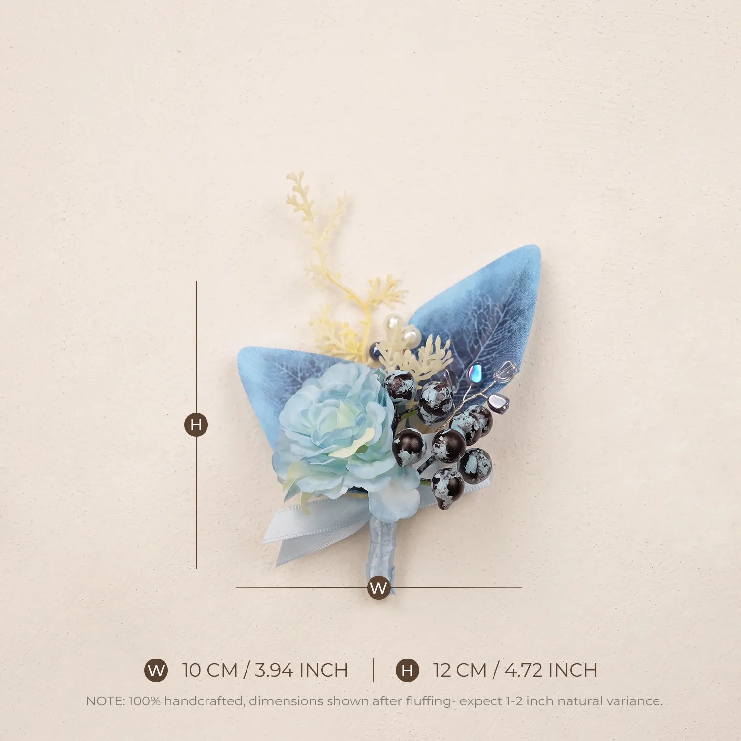 Uflower Romantic Blue Wedding Decor One-Stop Styling | Bridal Bouquet, Boutonnieres, Table Flowers