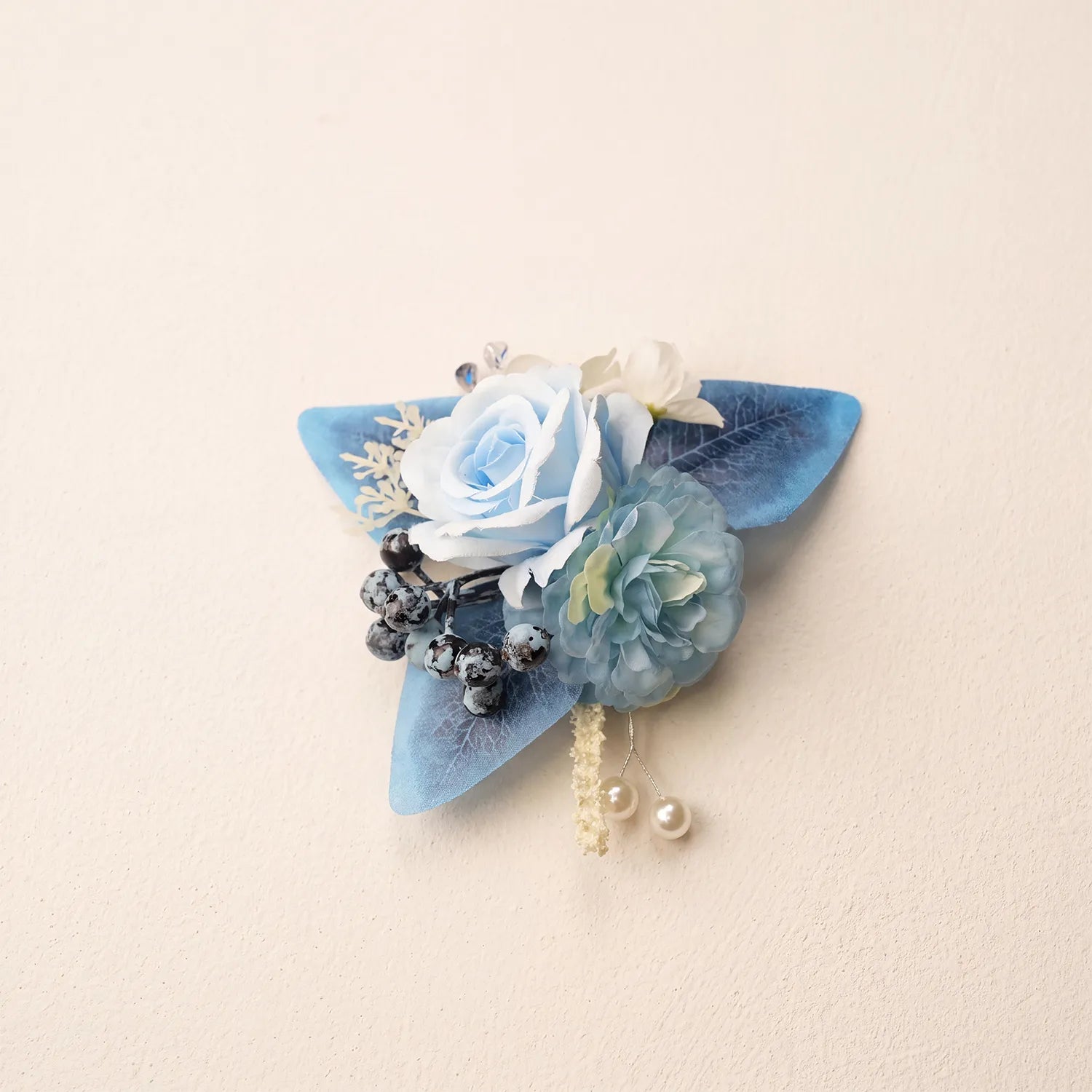 Uflower Romantic Blue Wedding Decor One-Stop Styling | Bridal Bouquet, Boutonnieres, Table Flowers