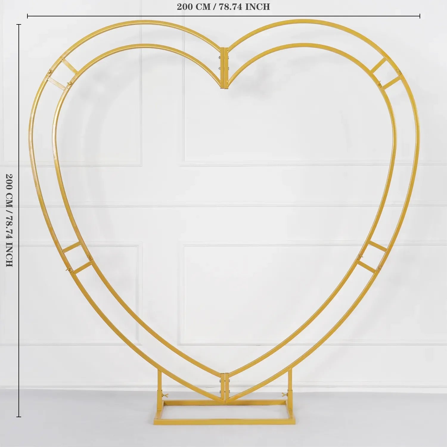 Uflower 2M Heart Arch Stand Wedding Background Event Floral Decor Props MSD80001-01 - Uflower