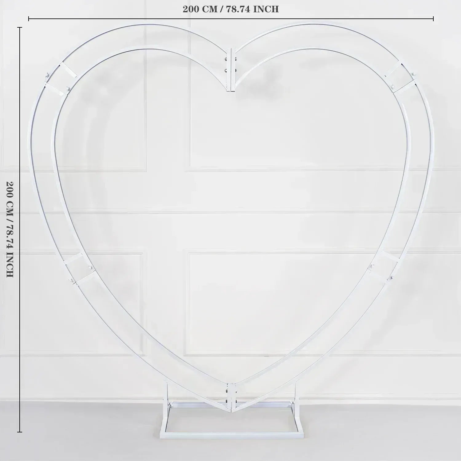 Uflower Red Rose Wedding Arch Heart Arch Decor SET80237