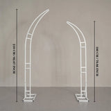 Uflower Outdoor Wedding Backdrop Horn Arch Decor Green Leaves Floral Arrangement SET80098 - Uflower