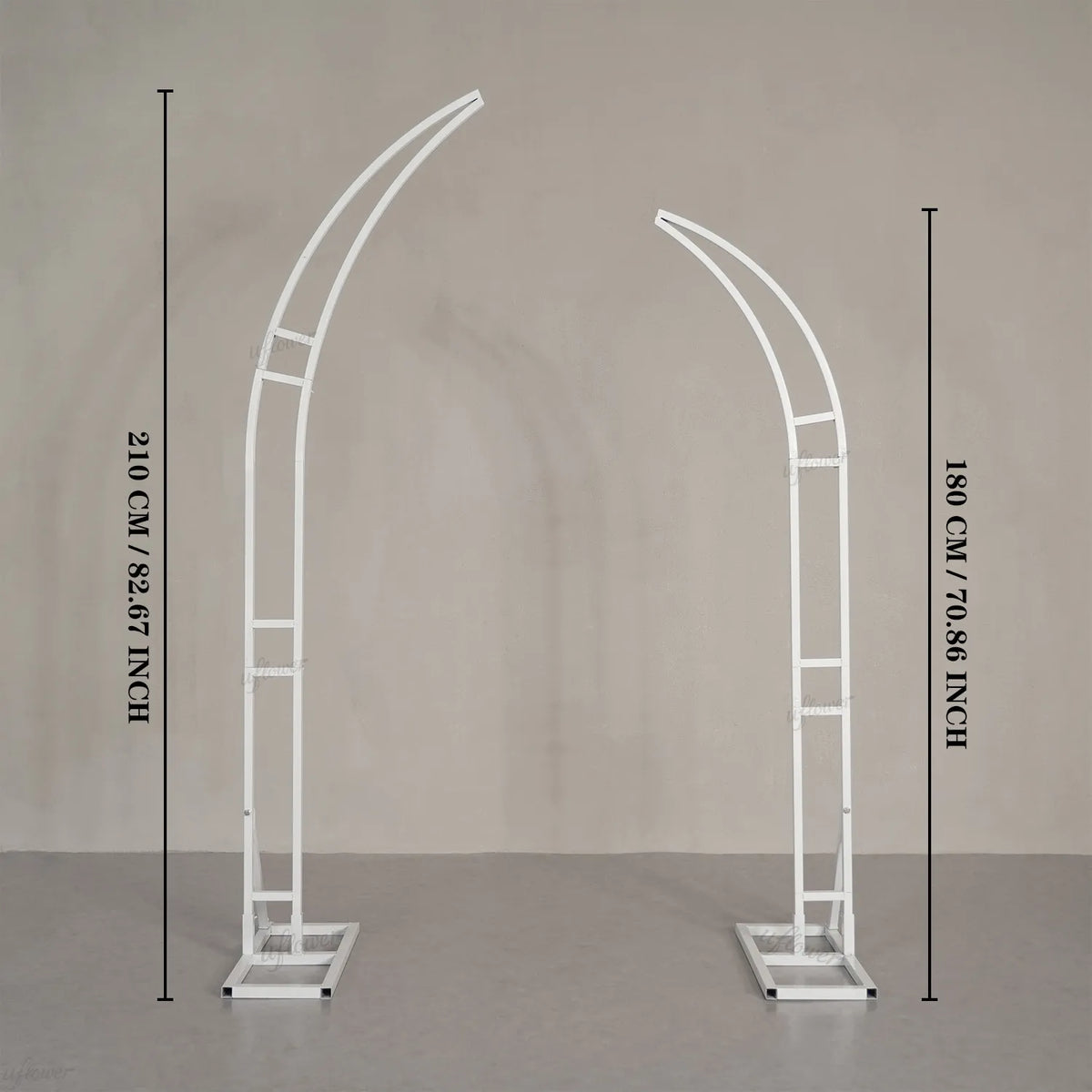 Uflower Blue Floral Arrangement Horn Arch Wedding Backdrop Props SET80135