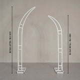 Uflower Blue Floral Arrangement Horn Arch Wedding Backdrop Props SET80135