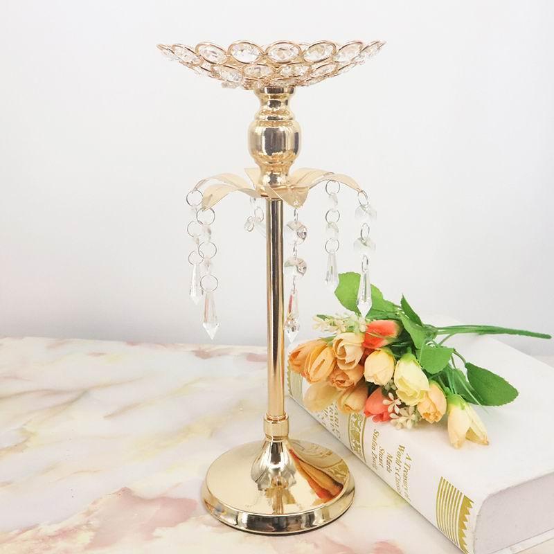 Golden Candlestick Wedding Table Scene Decoration - Uflower