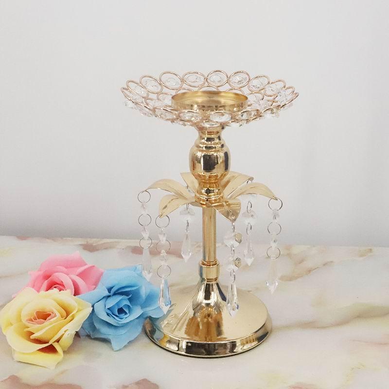 Golden Candlestick Wedding Table Scene Decoration - Uflower