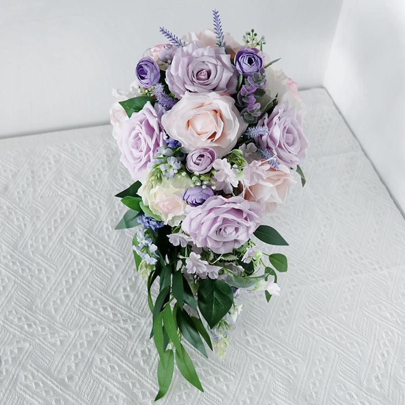 Purple Rose Wedding Bridal Bouquets - Uflower