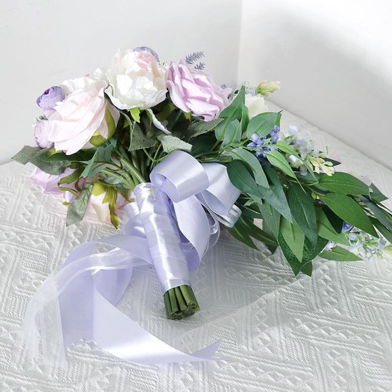 Purple Rose Wedding Bridal Bouquets - Uflower