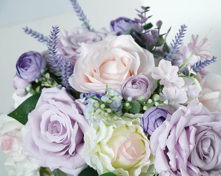 Purple Rose Wedding Bridal Bouquets - Uflower