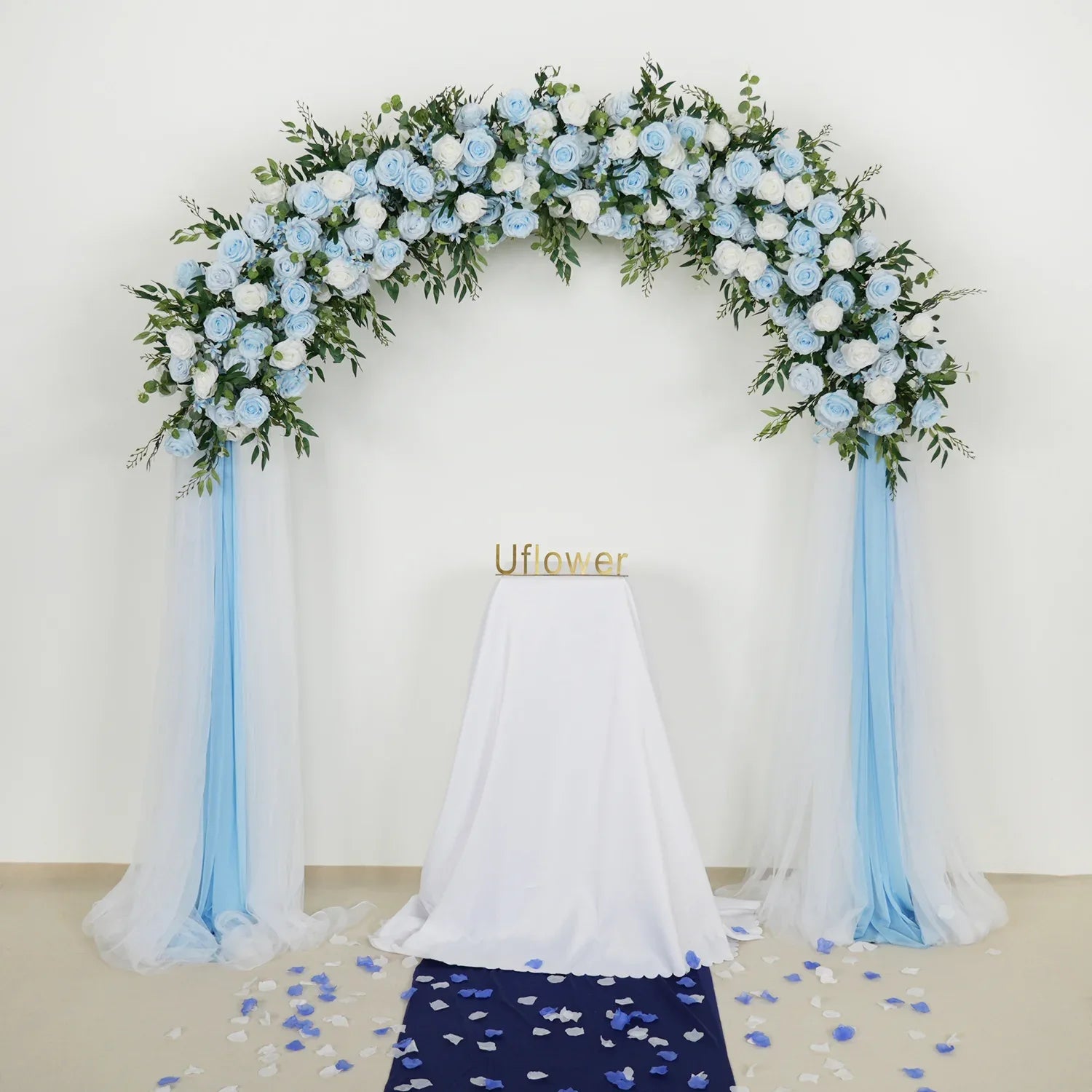 Uflower Rose Backdrop Arch Flower Row Wedding Decor MC80042-01 - Uflower