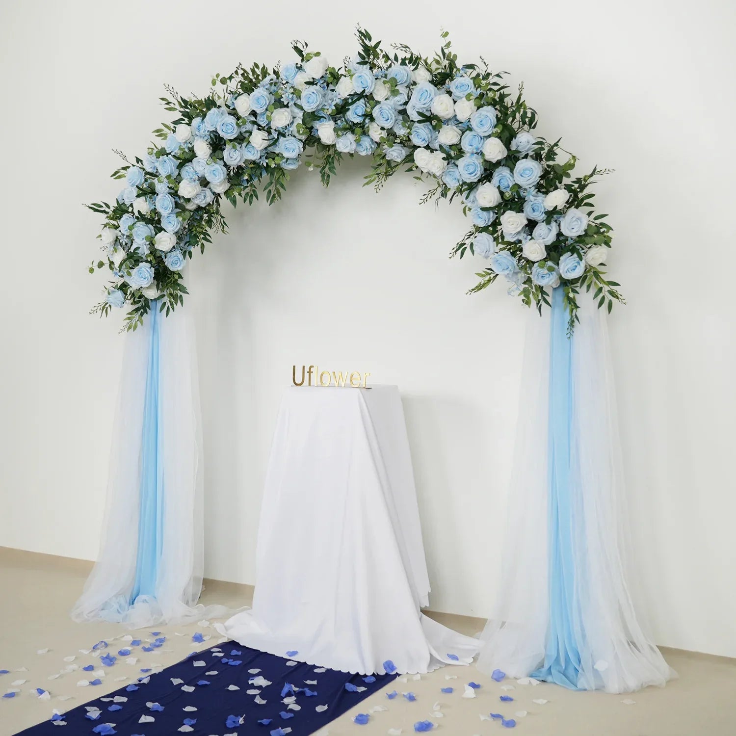 Uflower Rose Backdrop Arch Flower Row Wedding Decor MC80042-01 - Uflower
