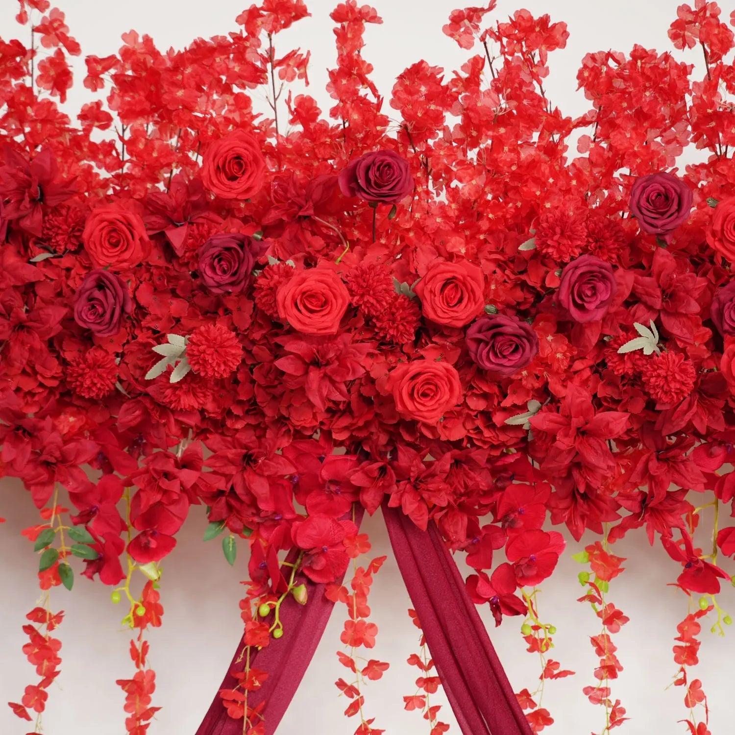 Uflower Wedding Flower Backdrop Wall Flower Row Decor MC80002 - Uflower