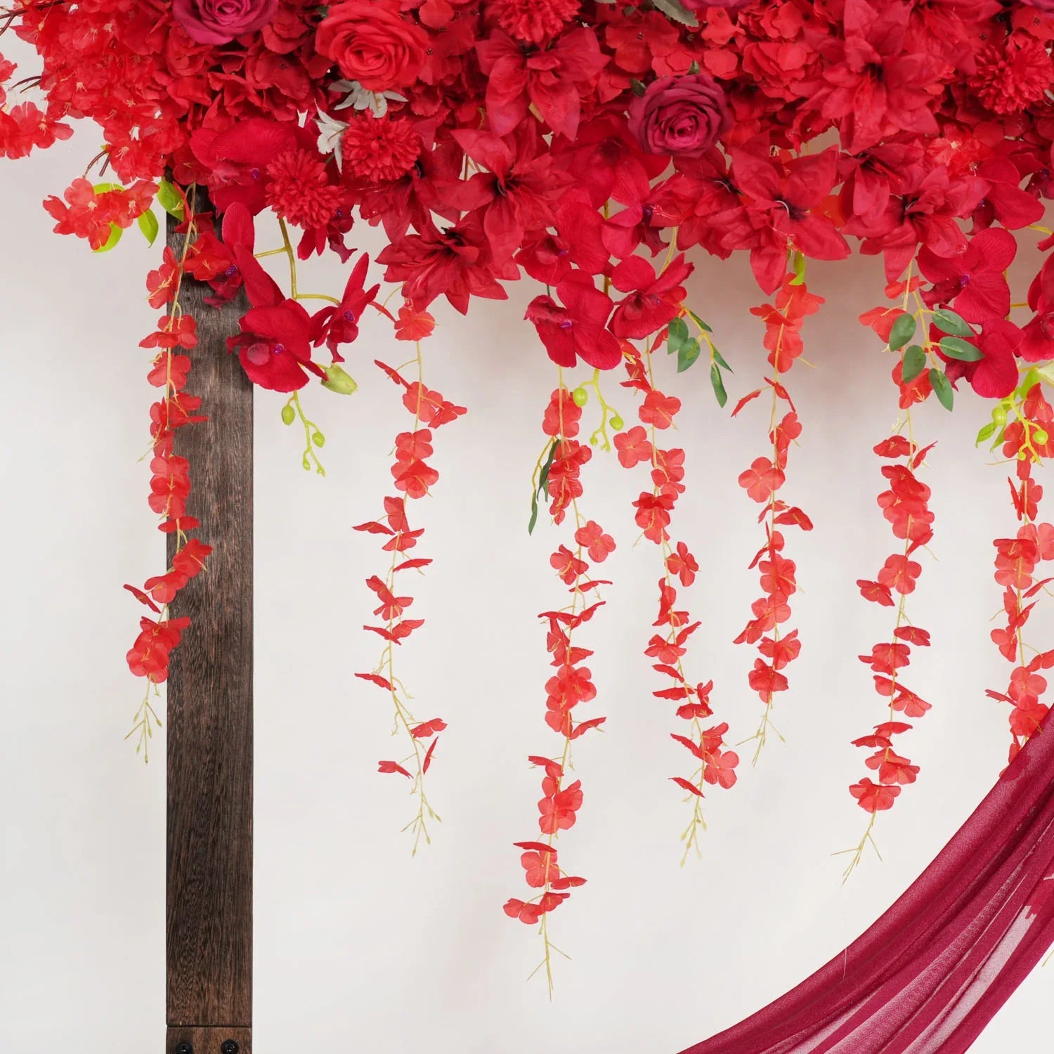 Uflower Wedding Flower Backdrop Wall Flower Row Decor MC80002 - Uflower