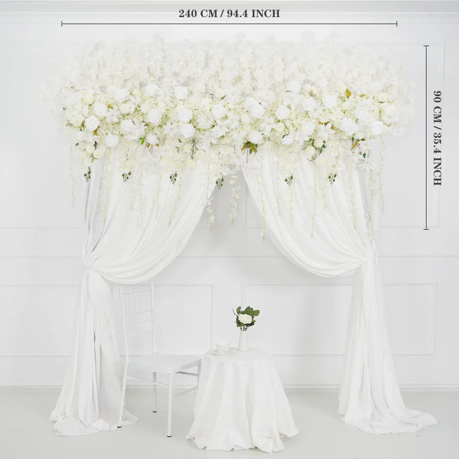 Uflower Wedding Flower Backdrop Wall Flower Row Decor MC80002 - Uflower