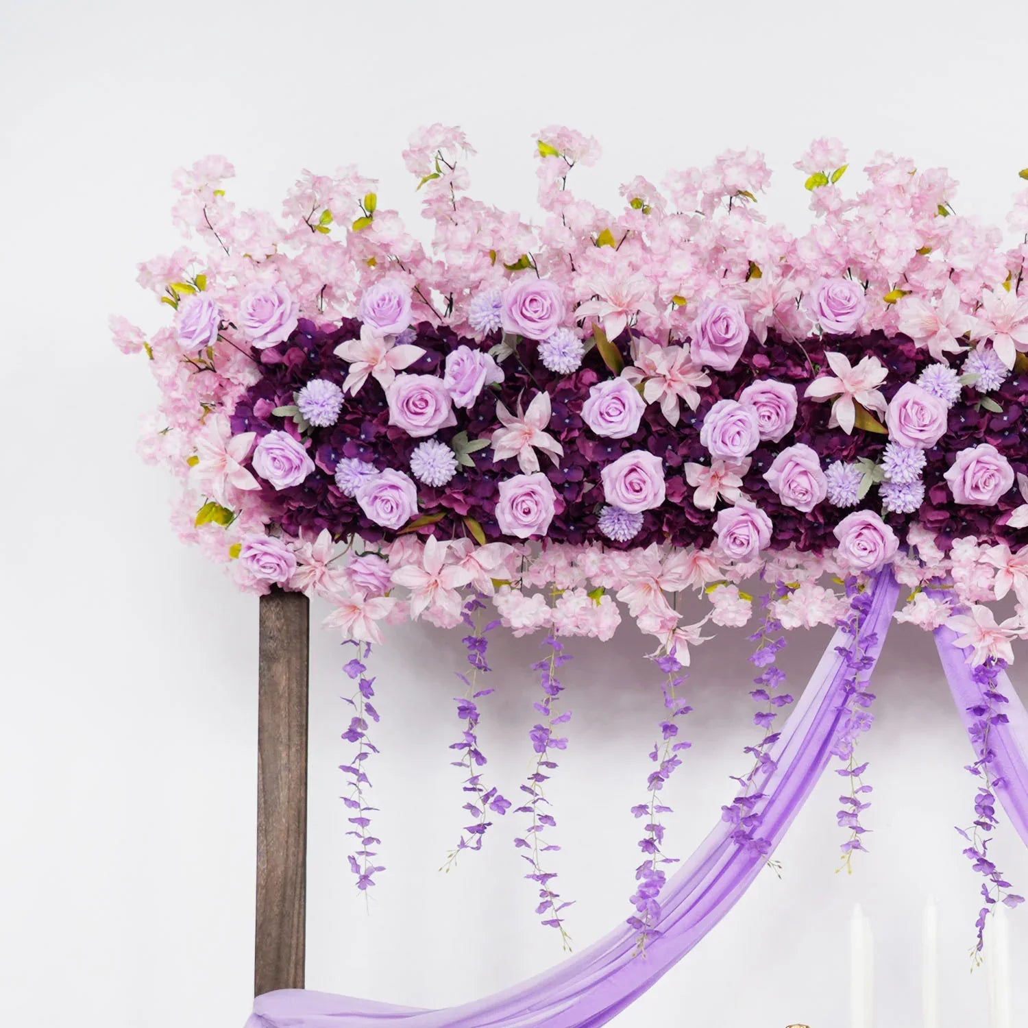Uflower Wedding Flower Backdrop Wall Flower Row Decor MC80002 - Uflower