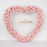 Uflower 2.2m*2.2m Rose Heart-Shape Arch Flower SET80011 - Uflower