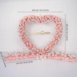 Uflower 2.2m*2.2m Rose Heart-Shape Arch Flower SET80011 - Uflower