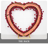 Uflower 2.2m*2.2m Rose Heart-Shape Arch Flower SET80011 - Uflower