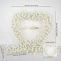 78.74x78.74in/2×2m (Rose Heart Shape+Flower Row*2) With Gold Stand