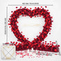 2×2m Rose Heart Shape+Flower Row*2 (Without Stand)