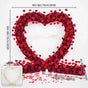 2×2m Rose Heart Shape+Flower Row*2 (With Gold Stand)