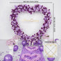 2.2×2.2m Heart Shape & 70x30cm Flower Row (Without Stand)