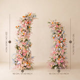 Colorful Church Wedding Decor | One-Stop Arch & Aisle Flower Styling