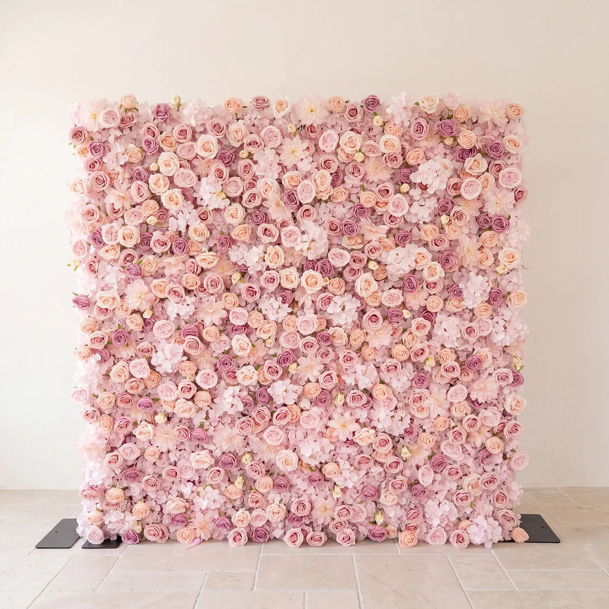 UflowerBlush Rose Flower Wall Backdrop Wedding Party Decoration SET80093-01