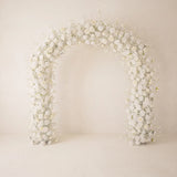 White & Green Curated Garden Wedding Decor | Arch, Ground Flowers & Table Flowers