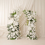 Uflower White Floral Greenery Horn Arch Wedding Party Backdrop Decor SET80159
