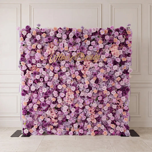 Uflower Violet Rose Fleur Mur Fond Mariage Fête Décoration SET80177