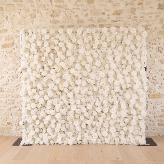 Uflower White Rose Flower Wall Backdrop Wedding Party Decoration SET80187