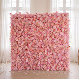 Uflower Pink Rose Flower Wall Wedding Party Proposal Decor SET80221