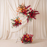 Uflower Rose Rouge Orange Arche de Mariage Fleurie Arrangement Floral ENSEMBLE80224