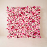 Pink & White Outdoor Wedding Decor | One-Stop Flower Wall, Flower Rows & Table Decor